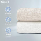 Close-up view of Jool Baby changing pad cover fabric texture