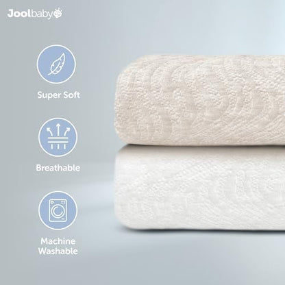 Jool Baby Soft Changing Pad Covers showing the slip resistant bottom fabric.