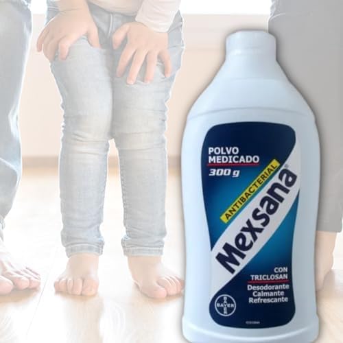 Close up of Mexsana Medicated Foot Powder for refreshing odor relief.
