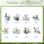 Rakuto 40 piece duck hunting theme dessert decorations