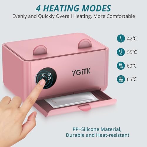 Side view of Cmanlnyk wipe heater showing compact design