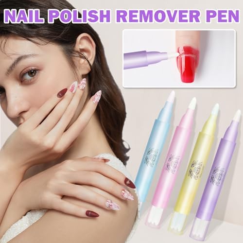 Close up of nail polish corrector pen precision felt tip