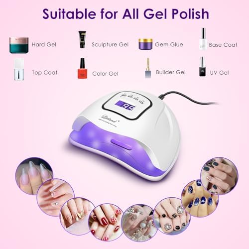 Liteland UV gel nail lamp with detachable base removed for pedicures