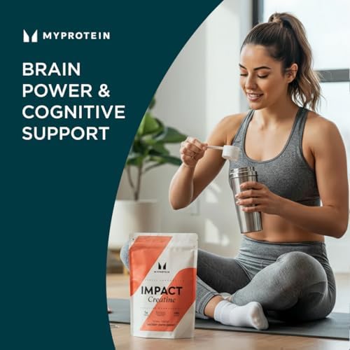 Myprotein creatine powder mixing in shaker bottle with water
