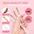 Airsee nail brushes size 8 10 14 bristles detail