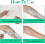 Close up of the 3-layer structure of the adhesive waterproof wound cover.