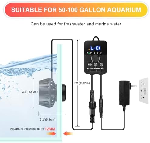 Smart digital display controller with adjustment knob for customizable wave modes.