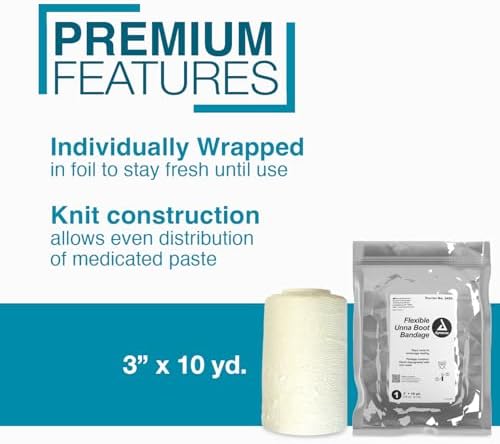 Case of twelve individually wrapped Unna Boot bandages for clinical wound care.