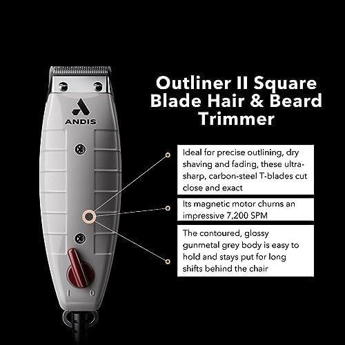 Andis high speed magnetic motor trimmer for precise beard detailing and close cutting lines.