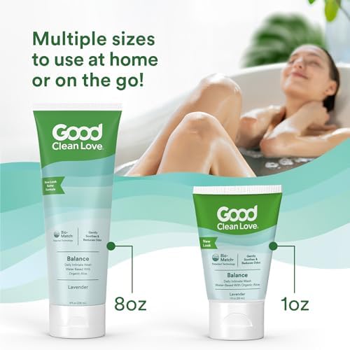 Natural feminine wash for odor control and dryness relief with lavender scent.