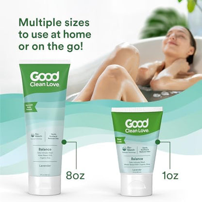 Natural feminine wash for odor control and dryness relief with lavender scent.