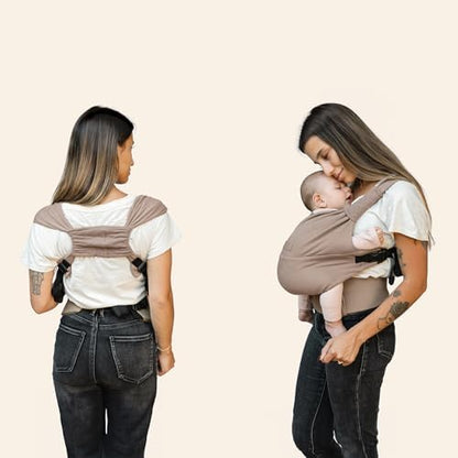 Moby soft wrap carrier with removable machine washable drool pads