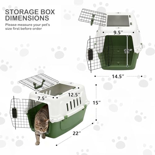 MoNiBloom small dog crate with heavy duty iron gate and security lock design
