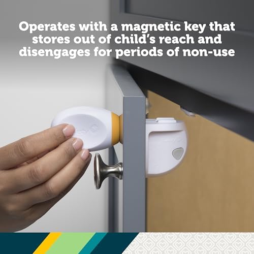 Interior mounted cabinet lock installed on wood
