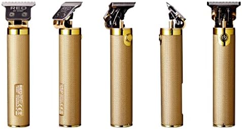Rechargeable lithium ion battery hair trimmer by Red by Kiss for precision lining