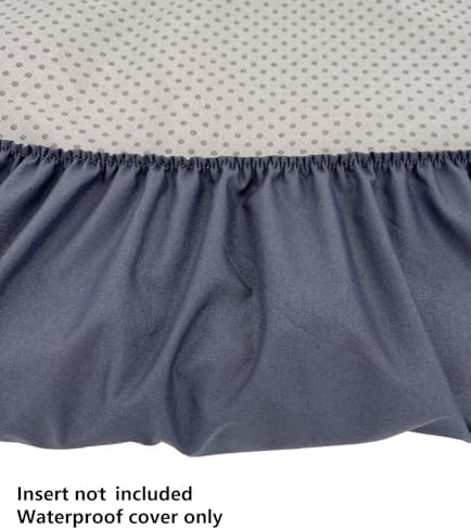 EechicSpace dog crate bed cover in bluish grey protecting against liquid spills.