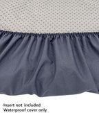 EechicSpace dog crate bed cover in bluish grey protecting against liquid spills.