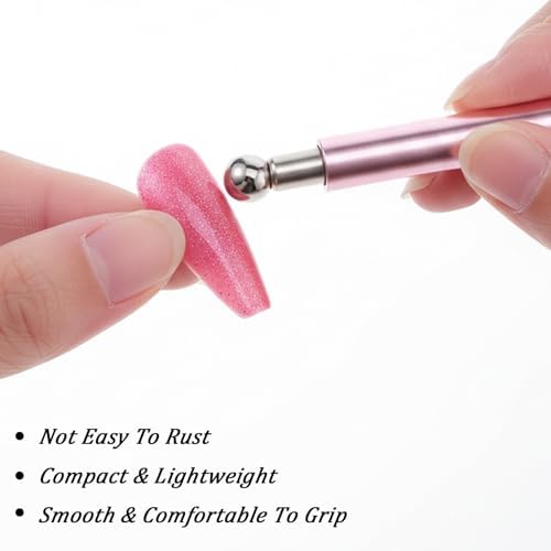 Using Rebelle Beauty magnet stick for 3D nail art designs