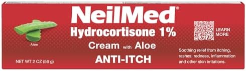 Authentic USA imported NeilMed 1% hydrocortisone ointment tube for eczema and rashes.
