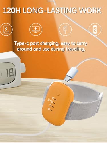 ZAMKAEEVI orange alarm system with vibration and sound alert indicators