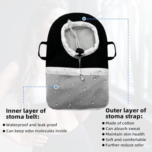 JFHNMLW skin friendly cotton ostomy pouch cover for odor defense