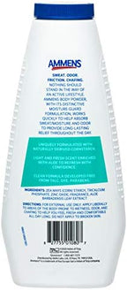 Ammens medicated body powder for sweat absorption and skin protection