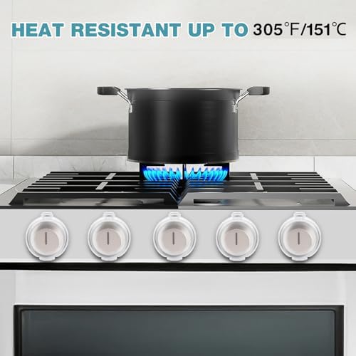 Heat-resistant stove knob covers pack of 5