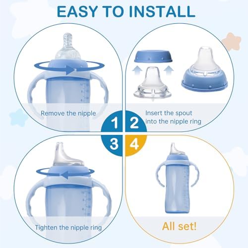 Top view demonstrating the flexible texture of the toddler training cup nipple