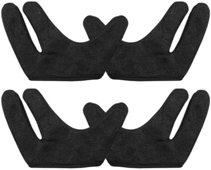 Close up view of the premium non woven cotton material on the thermal hairdressing gloves.