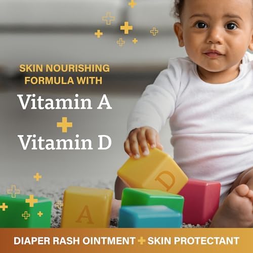 Back view of A+D Original Baby Skin Protectant detailing lanolin and petrolatum ingredient percentages.