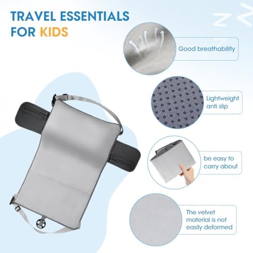 Wsoaam inflatable footrest cushion with included manual pump and travel bag