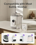 Fragrance free infant care cleaning tablets inside an automatic countertop bottle washer