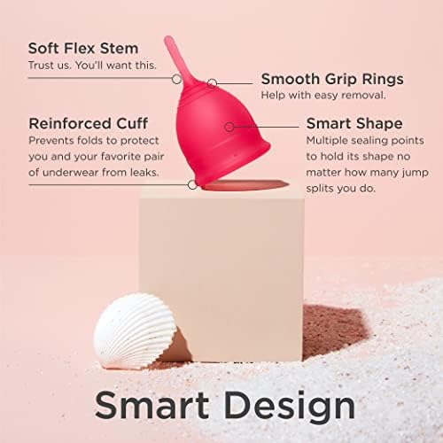Saalt reusable period cup with breathable cotton carry bag