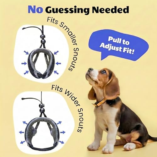Adjustable dog muzzle lock system close up demonstration.