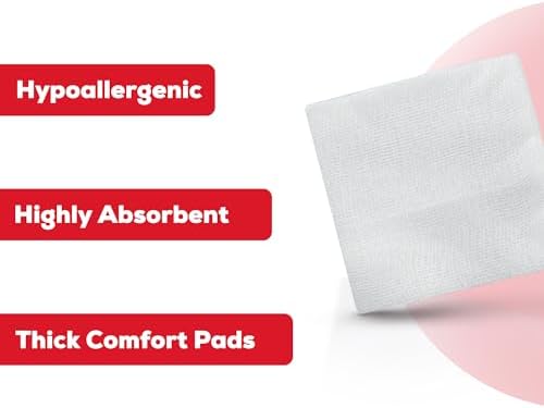 Healqu dental gauze pads close up view highlighting the high quality lint free material