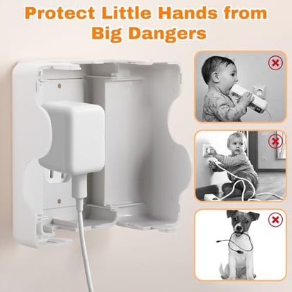 Four pack set of electrical socket protector boxes
