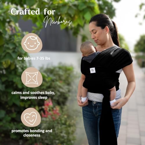 ELDOMA breathable baby sling fabric detail showing the premium cotton blend texture