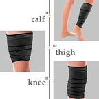 Two pieces of Syhood black elastic bandages for joint pain