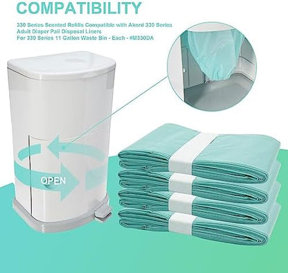 Zippland continuous green liner roll showing eighteen micron thickness