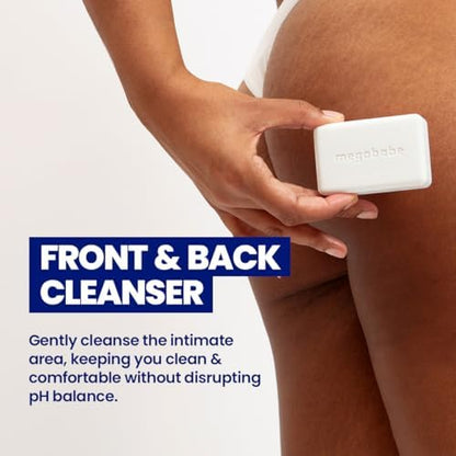 Megababe Bidet Bar intimate cleansing soap for sensitive skin hygiene.