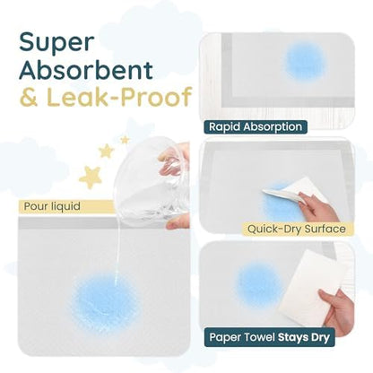 Reli. baby changing pad liner unfolded on a changing table