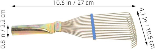 HydreachCA livestock grooming comb showing the yellow ergonomic non slip handle.