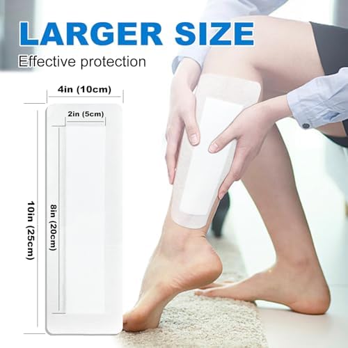 Ceeport medical grade island wound bandage displaying the soft non woven adhesive border and highly absorbent non stick center pad.