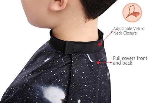 Full view of PERFEHAIR planet and star theme kids salon drape