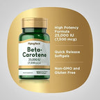 Piping Rock Beta Carotene bottle cap and safety seal