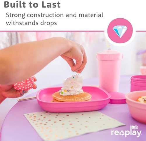 Re-Play microwave safe toddler dinnerware set