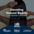Professional grade salon hair bleach trial size packet from UB Brands highlighting dust free usage