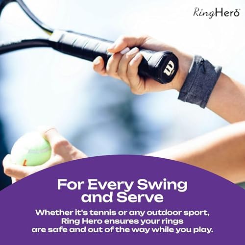 Travel accessory RingHero wristband for secure ring storage