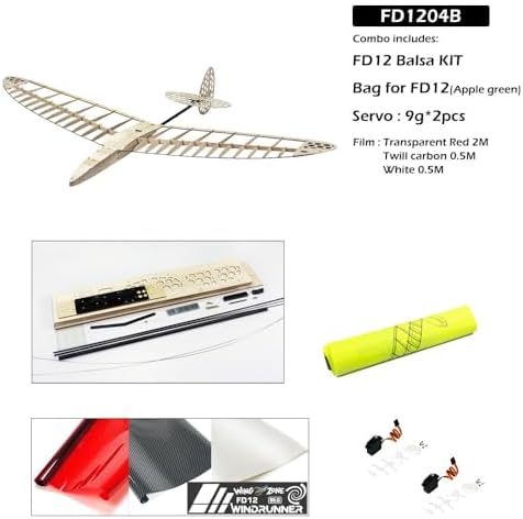 Windrunner discus launch glider balsa wood pieces laid over assembly blueprint.