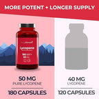 LongLifeNutri 180 vegetarian capsules bottle side view